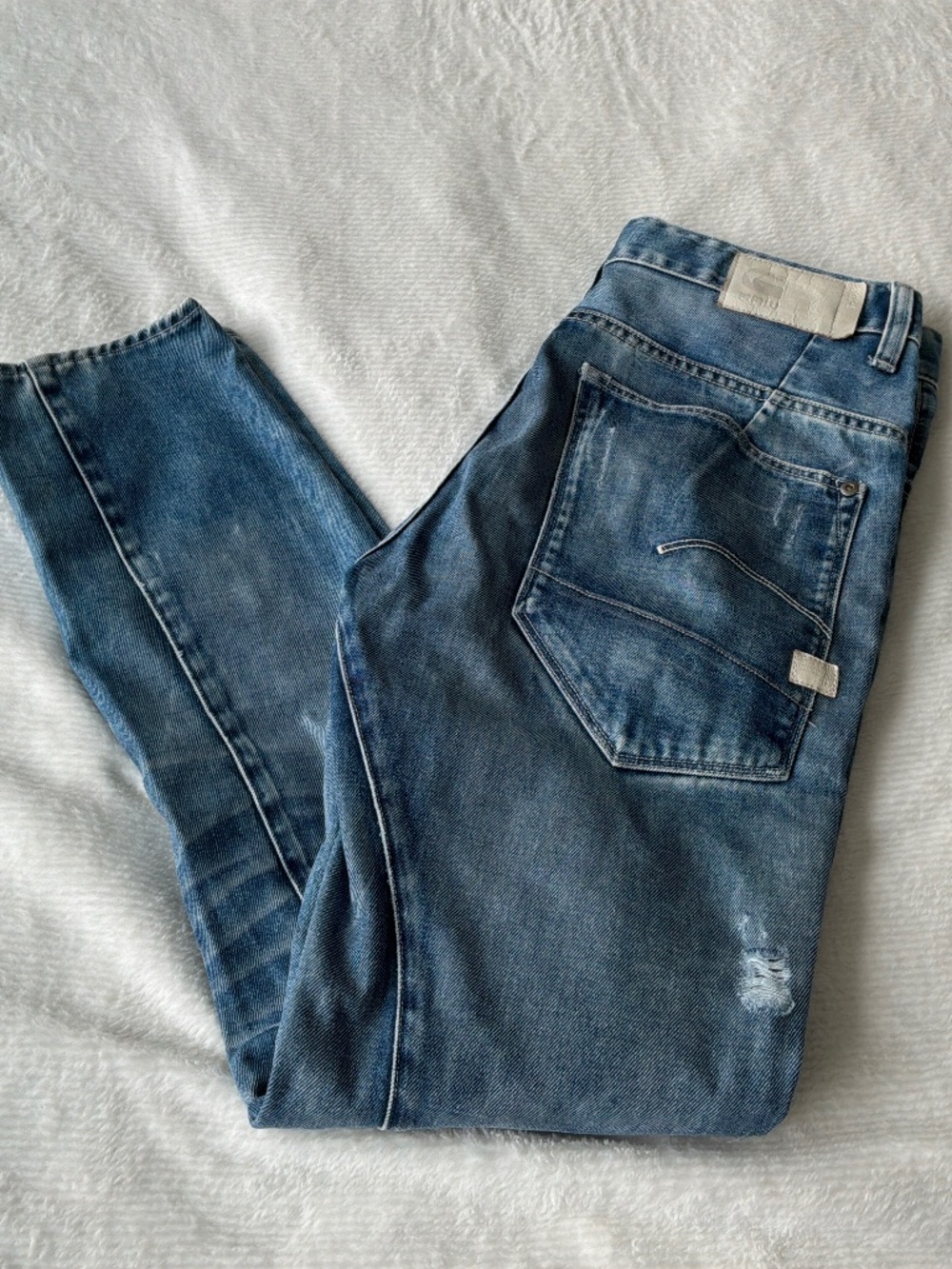 G-Star RAW x Pharrell Williams Type C 3D Rest Disressed Jeans 32 width/waist